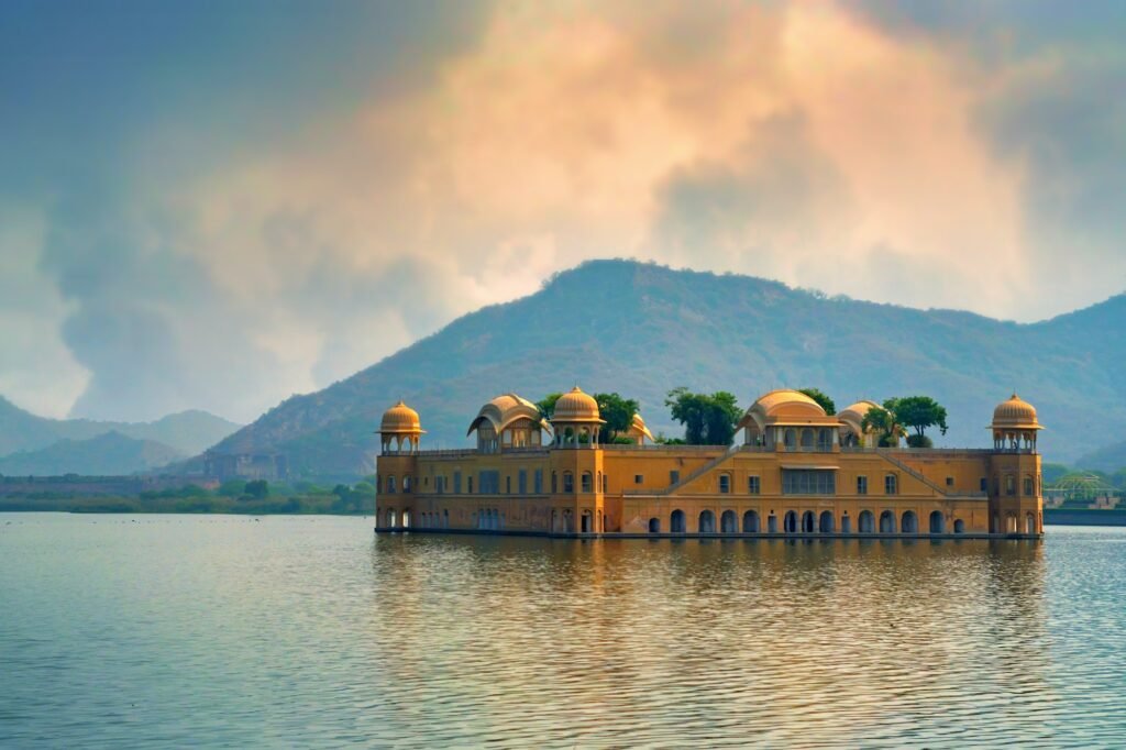 Jal Mahal and Man Sagar Lake in Rajasthan, India