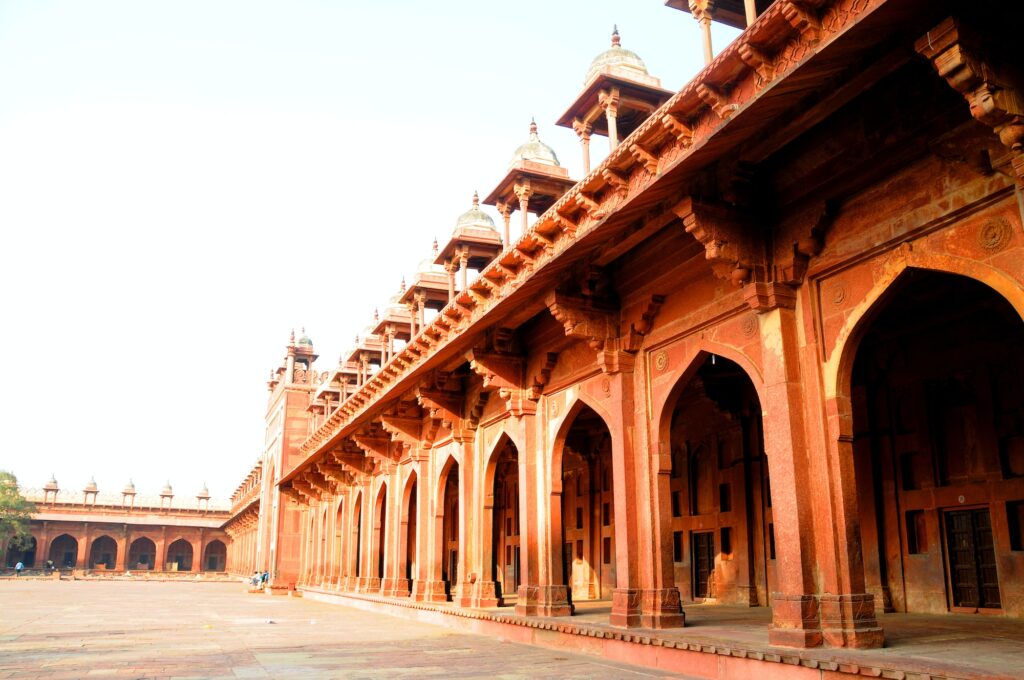 View of UNESCO World Heritage site Fatehpur Sikri, India.